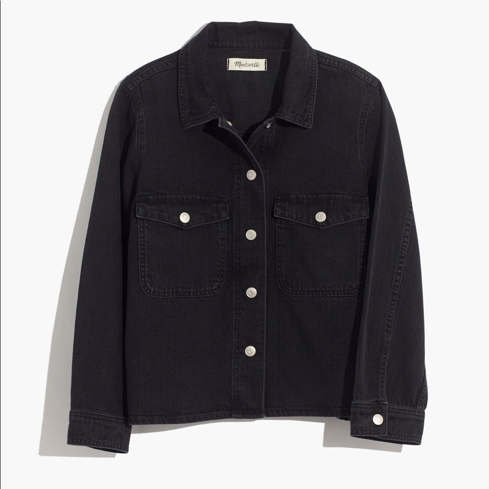 Madewell Denim Shirt Jacket in Rossling Wash XS